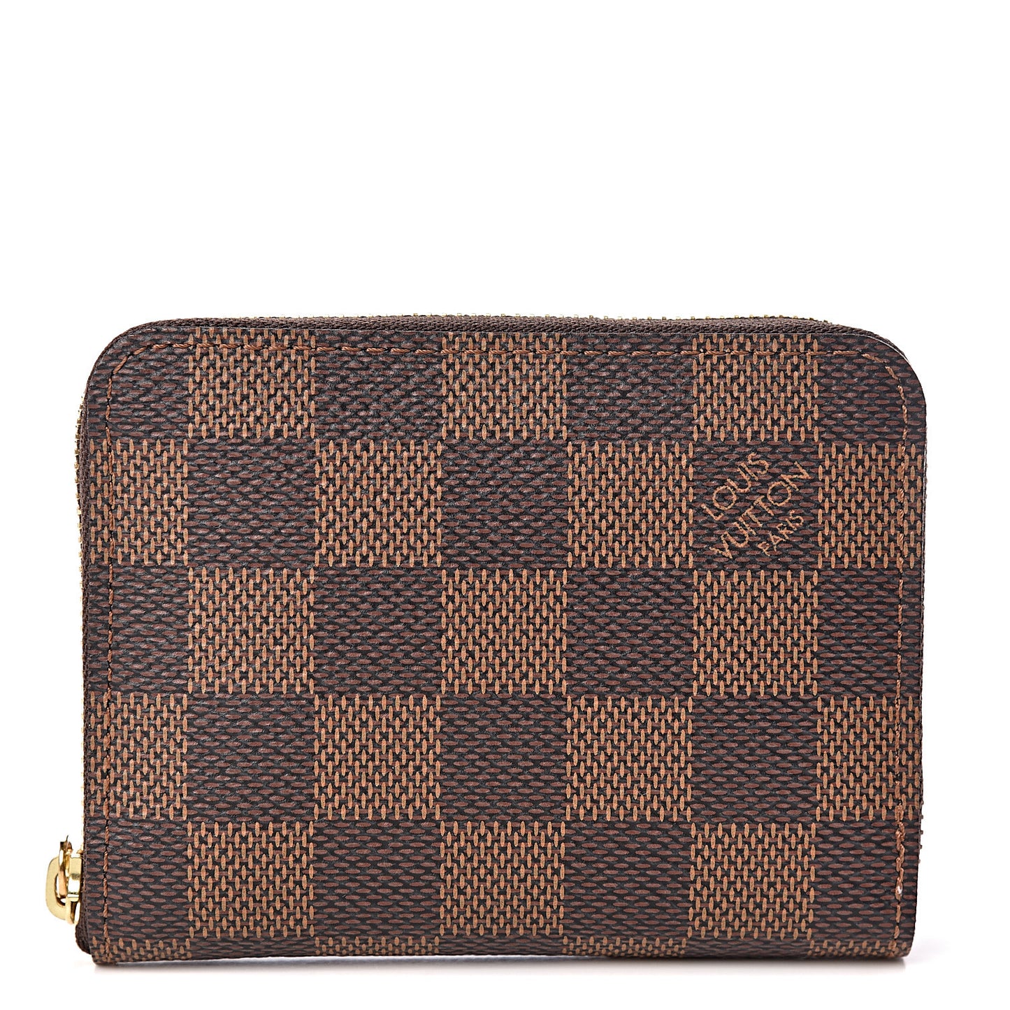 Damier Ebene Zippy Coin Purse Rose Ballerine
