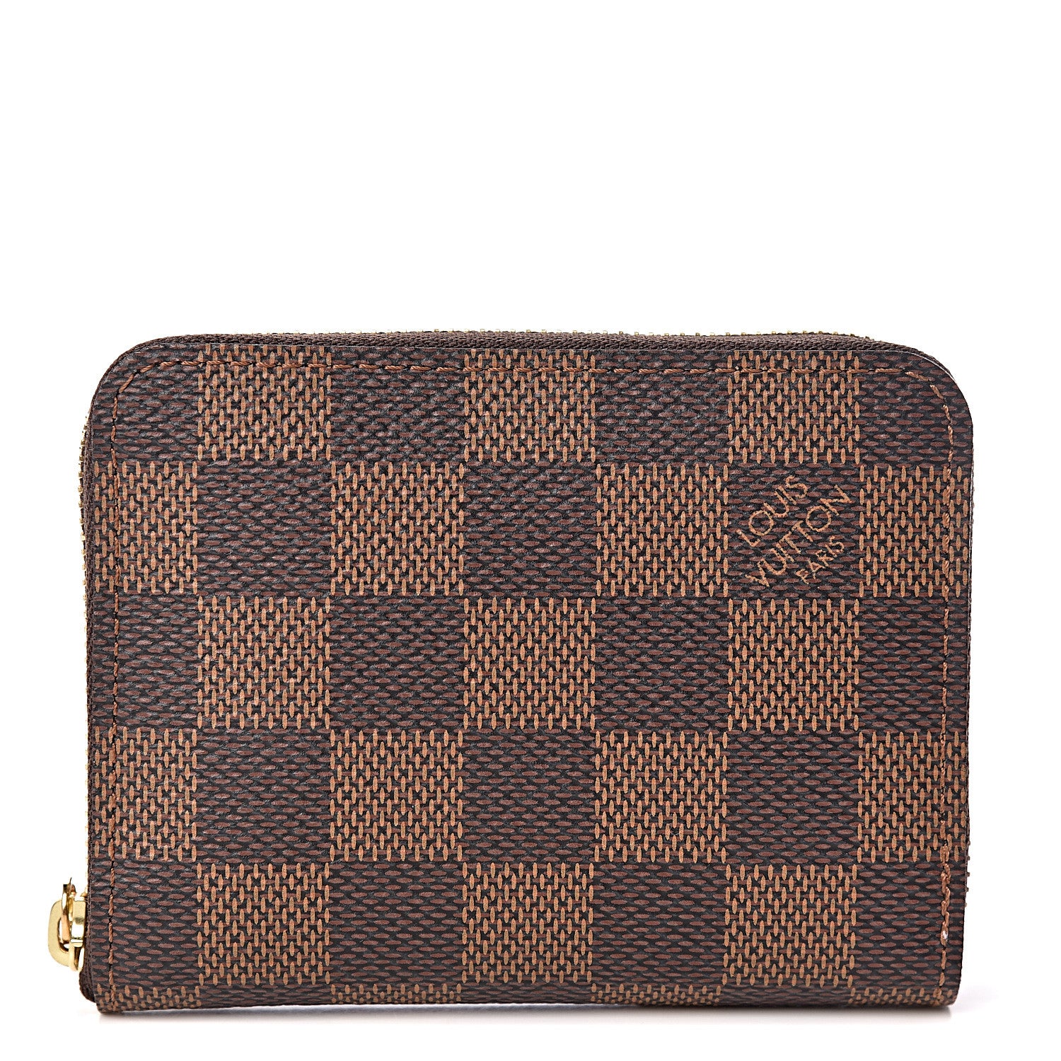 Louis Vuitton Damier Ebene Zippy Coin Purse Rose Ballerine 1 of 7