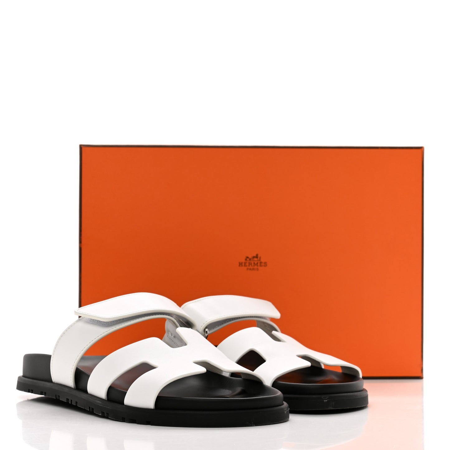 Calfskin Womens Chypre Sandals 37 White