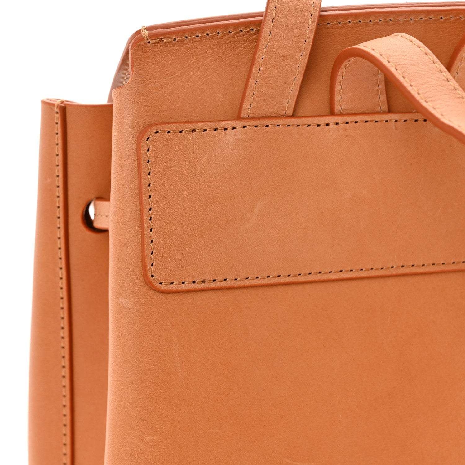 Mansur Gavriel Vegetable Tanned Calfskin Mini Backpack Cammello Rosa 12 of 13