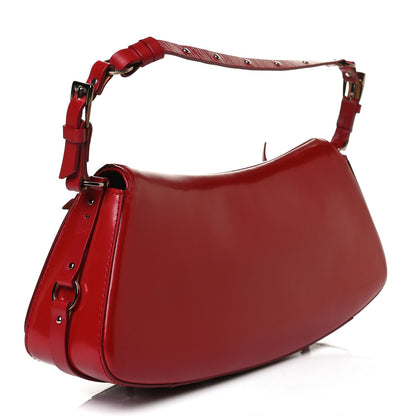 Christian Dior Glazed Calfskin Bondage Clutch Rouge 3 of 15