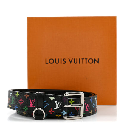 Louis Vuitton LV X TM Monogram Multicolor 30mm Belt 85 34 Black 6 of 6