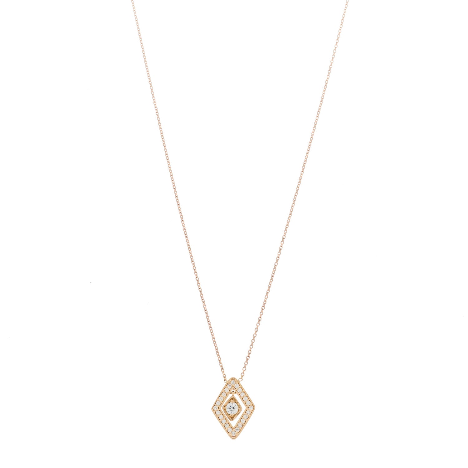 Roberto Coin 18K Yellow Gold Diamond Diamonte Necklace 1 of 7