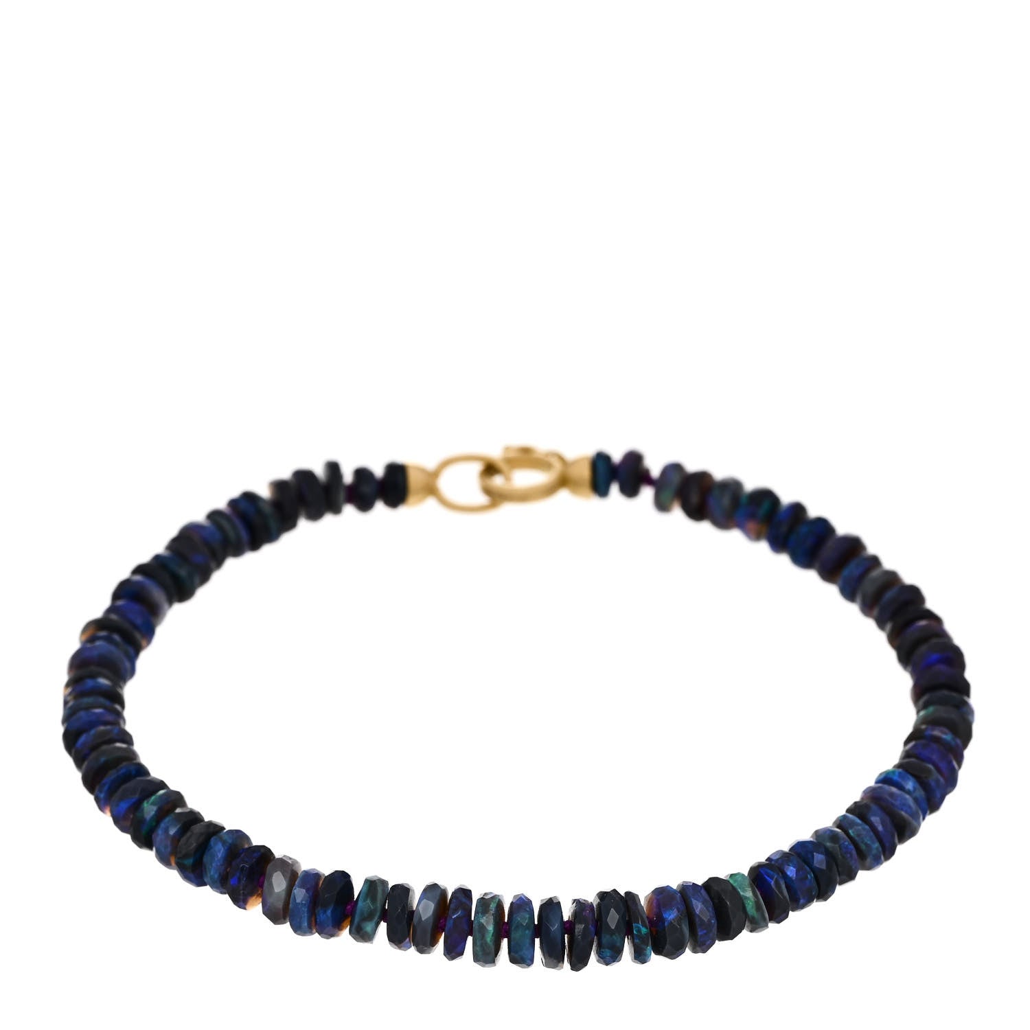 Irene Neuwirth 18K Yellow Gold Opal Candy Beaded Bracelet 1 of 5