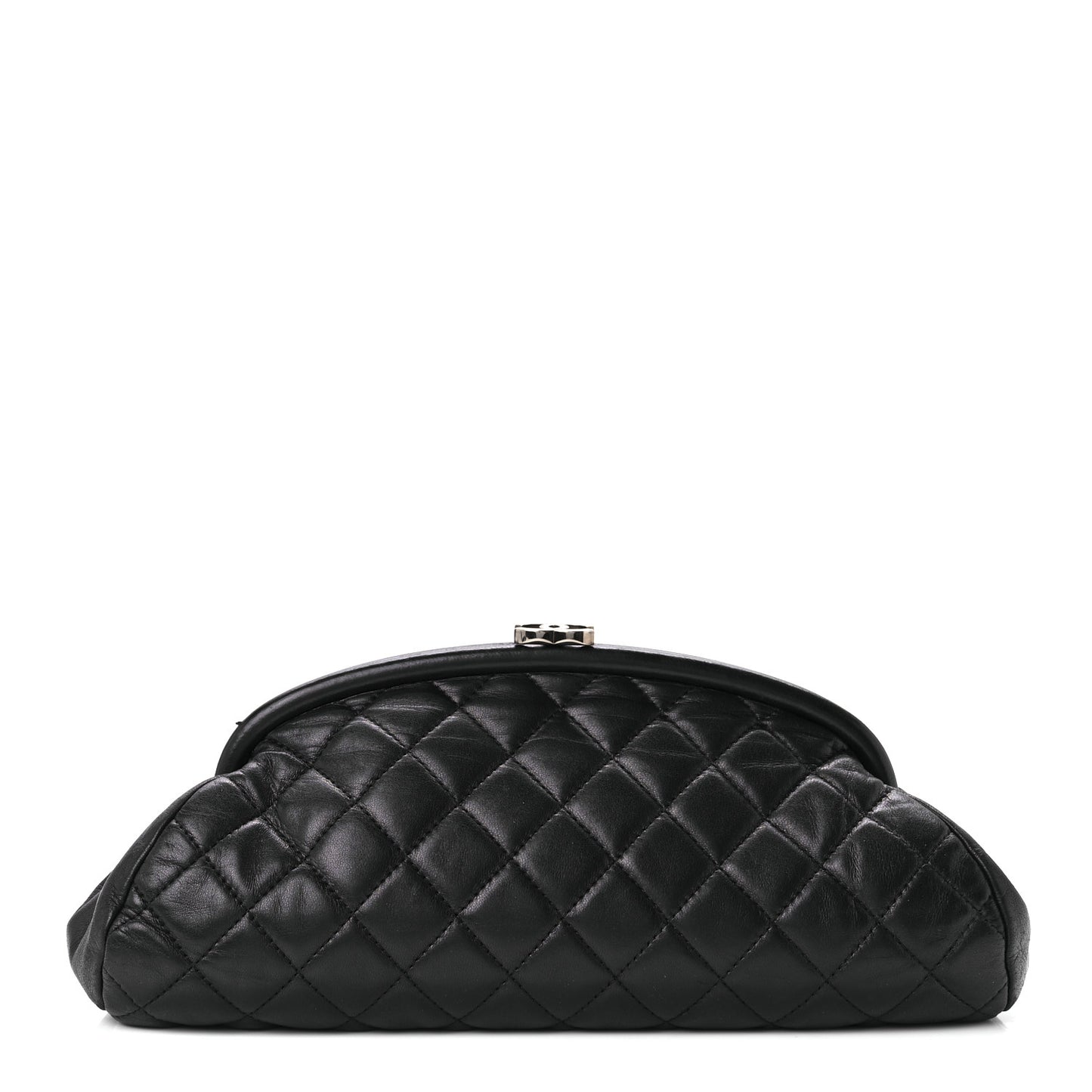 Lambskin Quilted Timeless Clutch Black