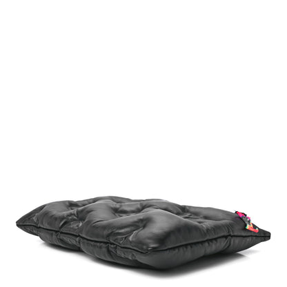 Louis Vuitton Lambskin Puffer A4 Pouch Black 9 of 11