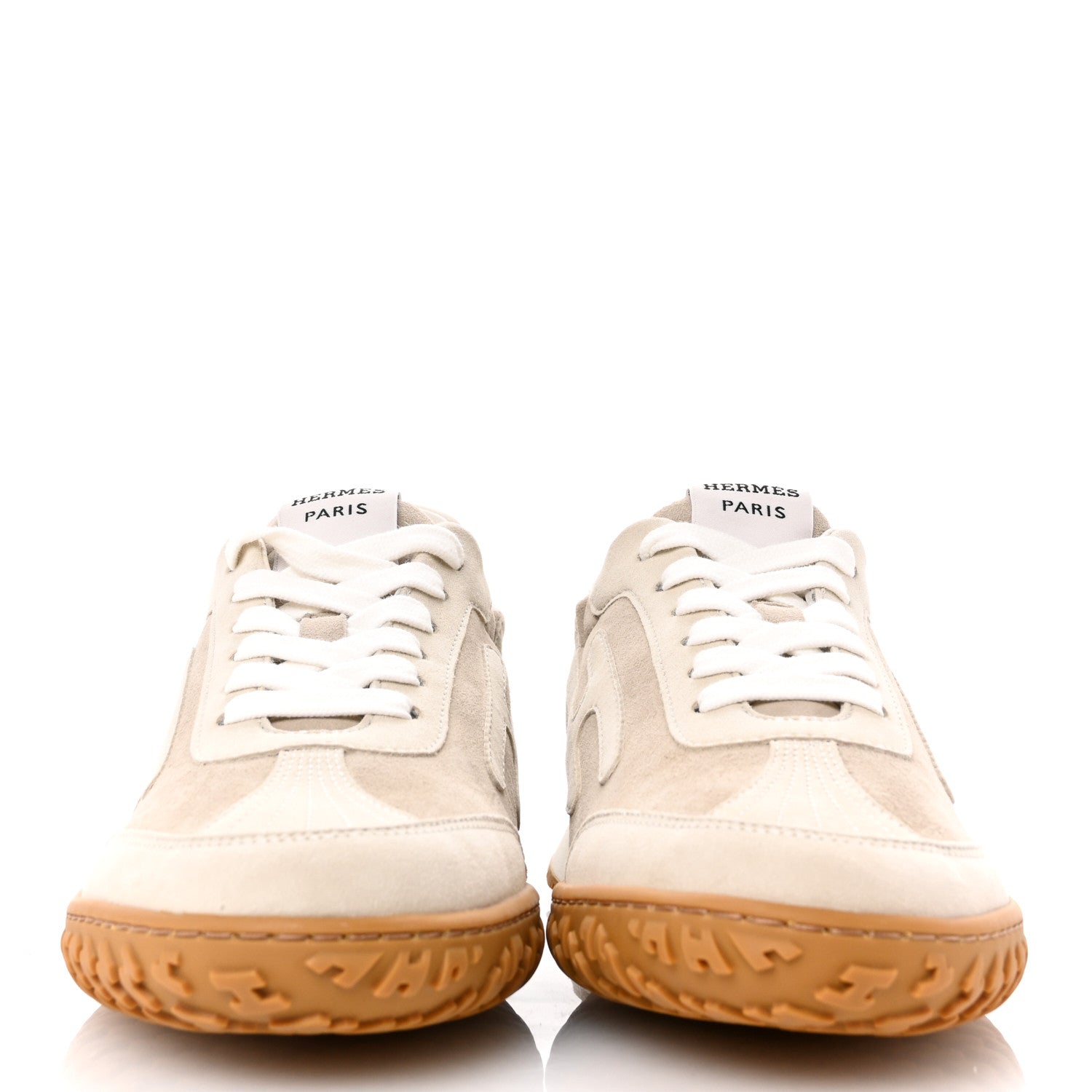Hermes Suede Goatskin Jet Sneakers 36 Beige Esquisse Glaise 3 of 10
