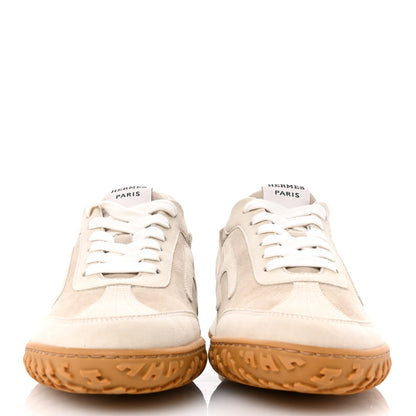 Hermes Suede Goatskin Jet Sneakers 36 Beige Esquisse Glaise 3 of 10