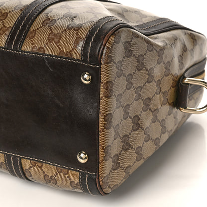 Gucci Crystal Monogram Large Duchessa Boston Dark Brown 9 of 9