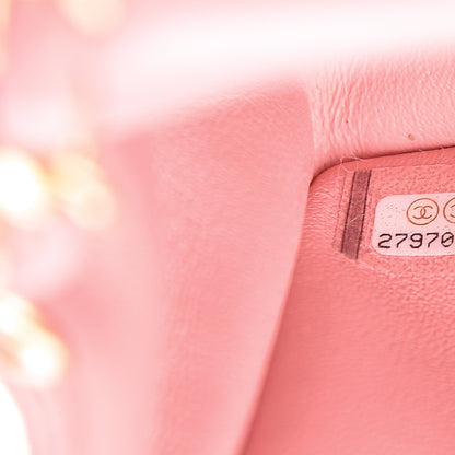 Chanel Lambskin Quilted Mini Rectangular Flap Pink 9 of 11