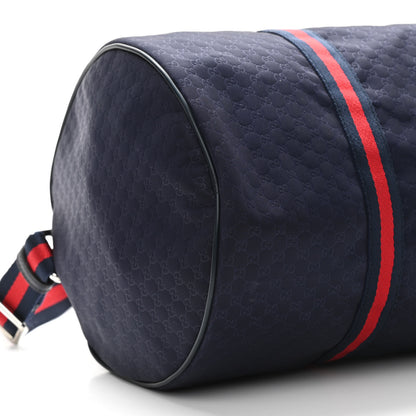 Gucci Nylon Microguccissima Gym Bag Navy 9 of 10