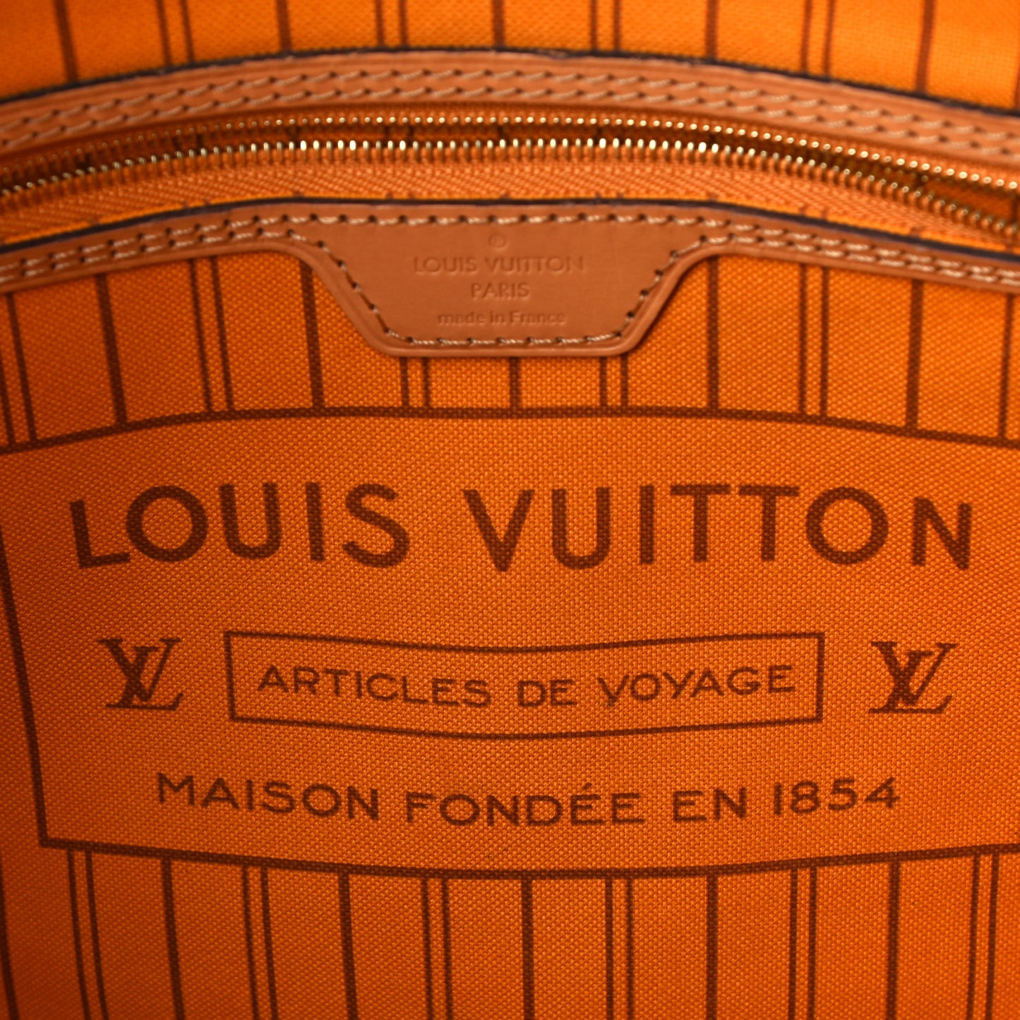 Damier Azur Braided Neverfull MM Orange