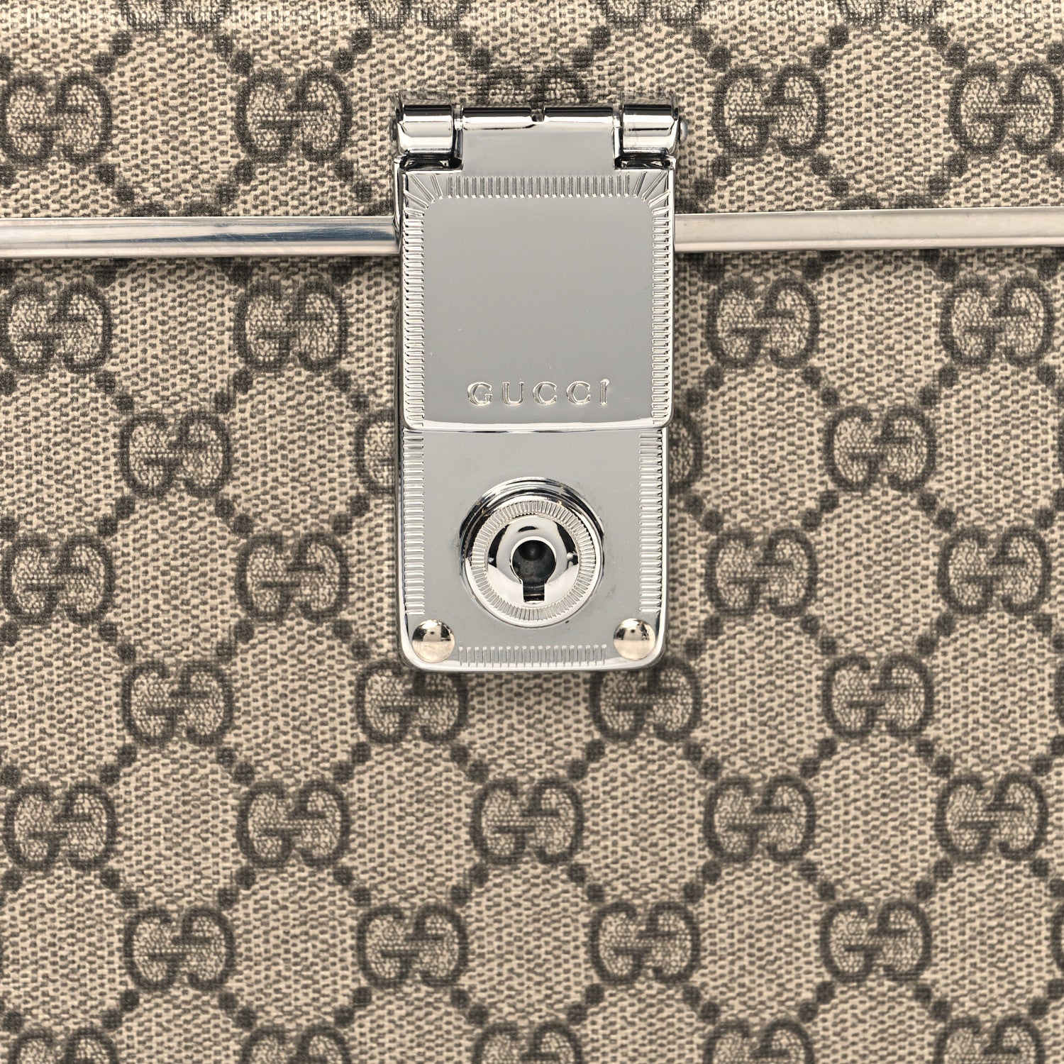 Gucci GG Supreme Monogram Globe-Trotter Beauty Case Brown 8 of 14