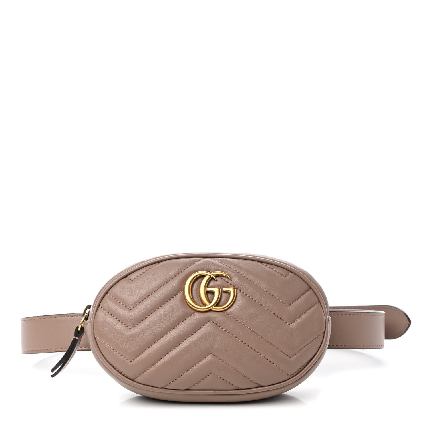 Gucci Calfskin Matelasse GG Marmont Belt Bag 75 30 Porcelain Rose 1 of 10