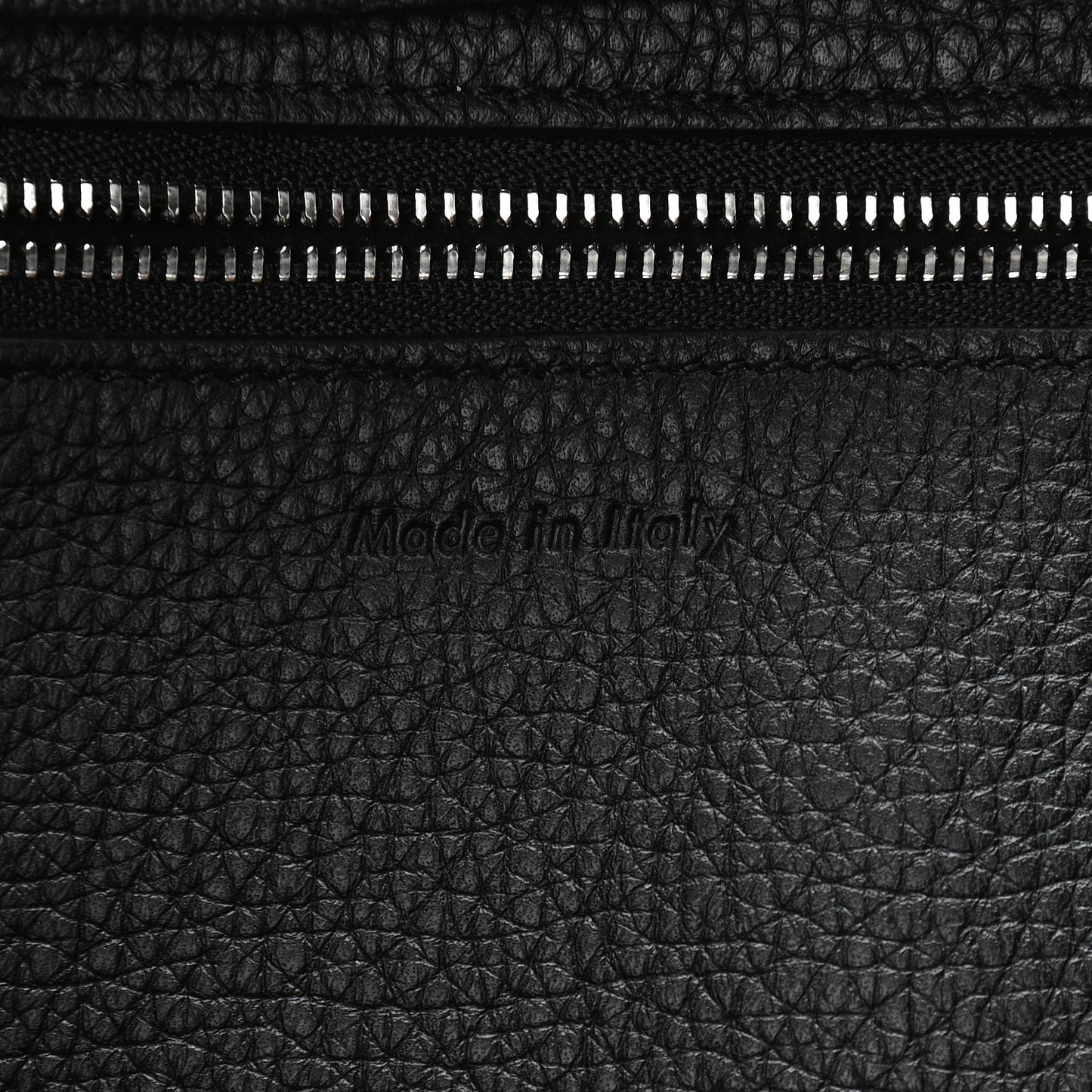 Supple Grained Calfskin Medium Big Bag Black