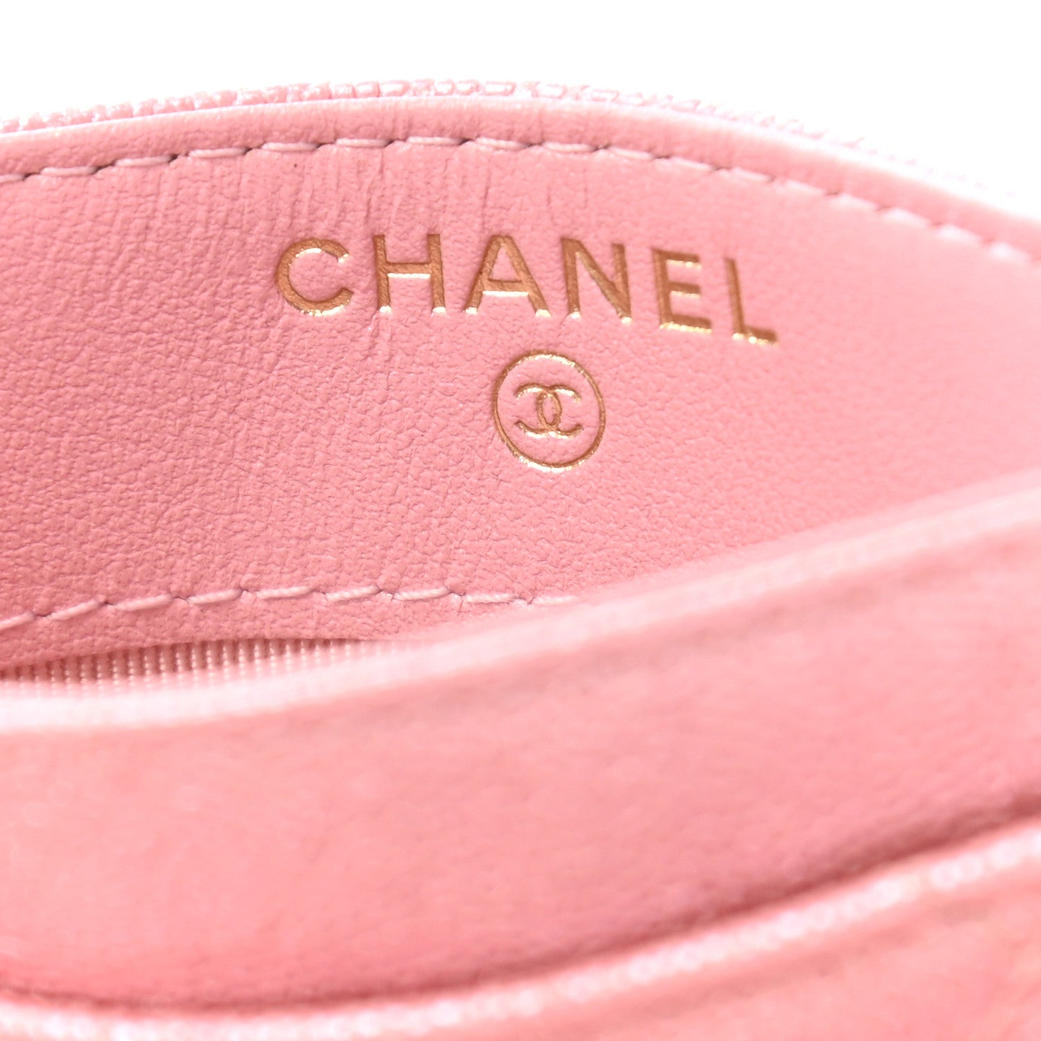Chanel Iridescent Caviar Quilted Card Holder Rose Pink 7 of 8
