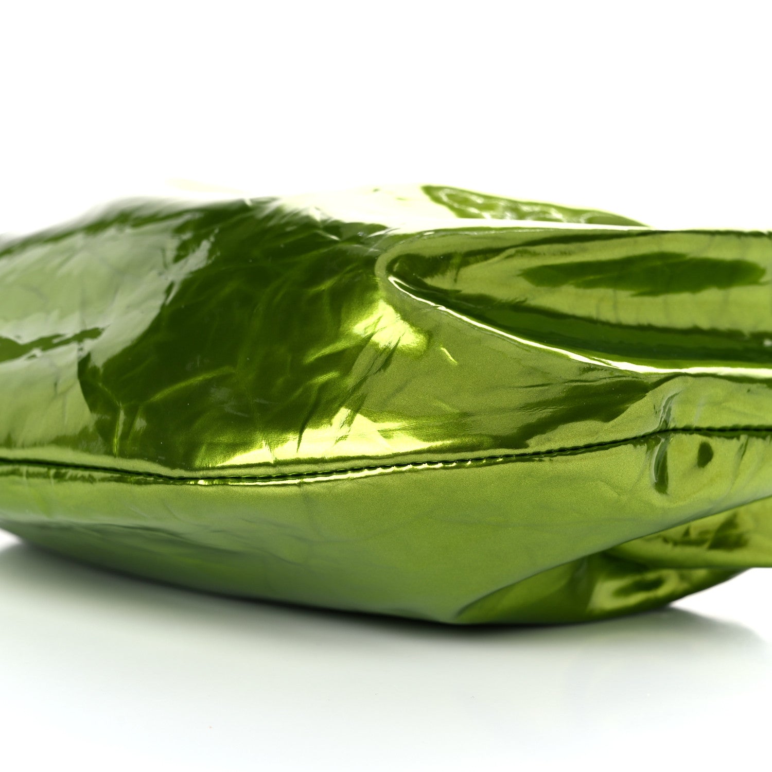 Bottega Veneta Metallic Crushed Calfskin Mini Jodie Chlorophyll 9 of 9