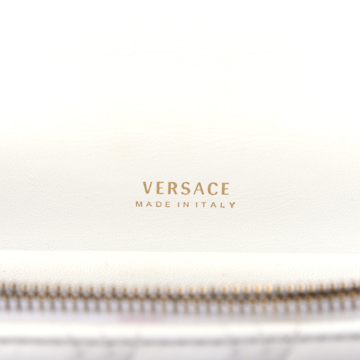 Versace Nappa Quilted Virtus Top Handle Shoulder Bag White 6 of 13