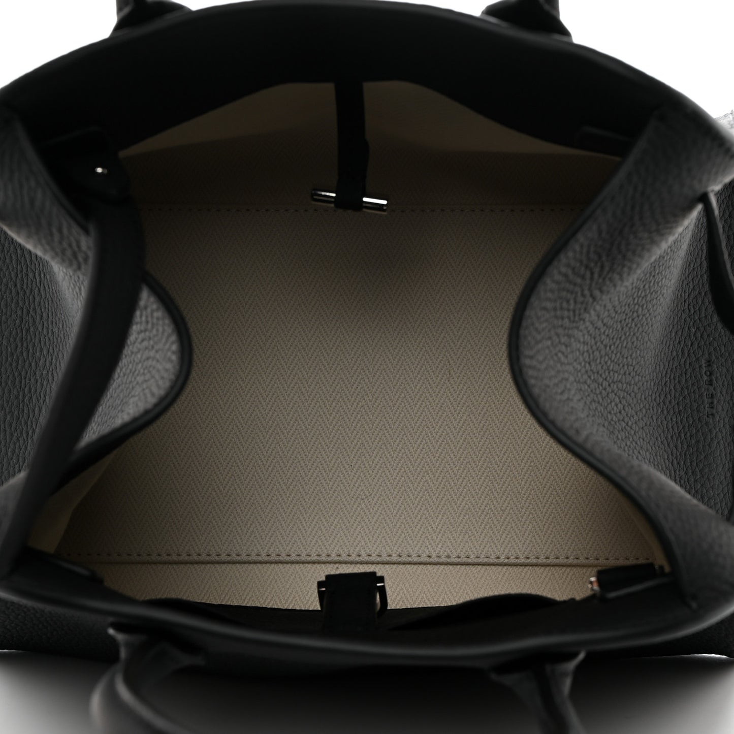 Grained Calfskin Soft Margaux 10 Bag Black