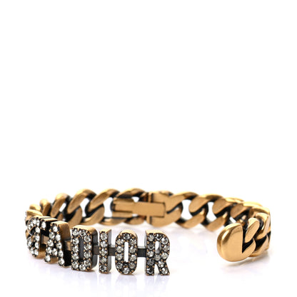Christian Dior Metal Crystal J'Adior Chain Bracelet Gold 3 of 6