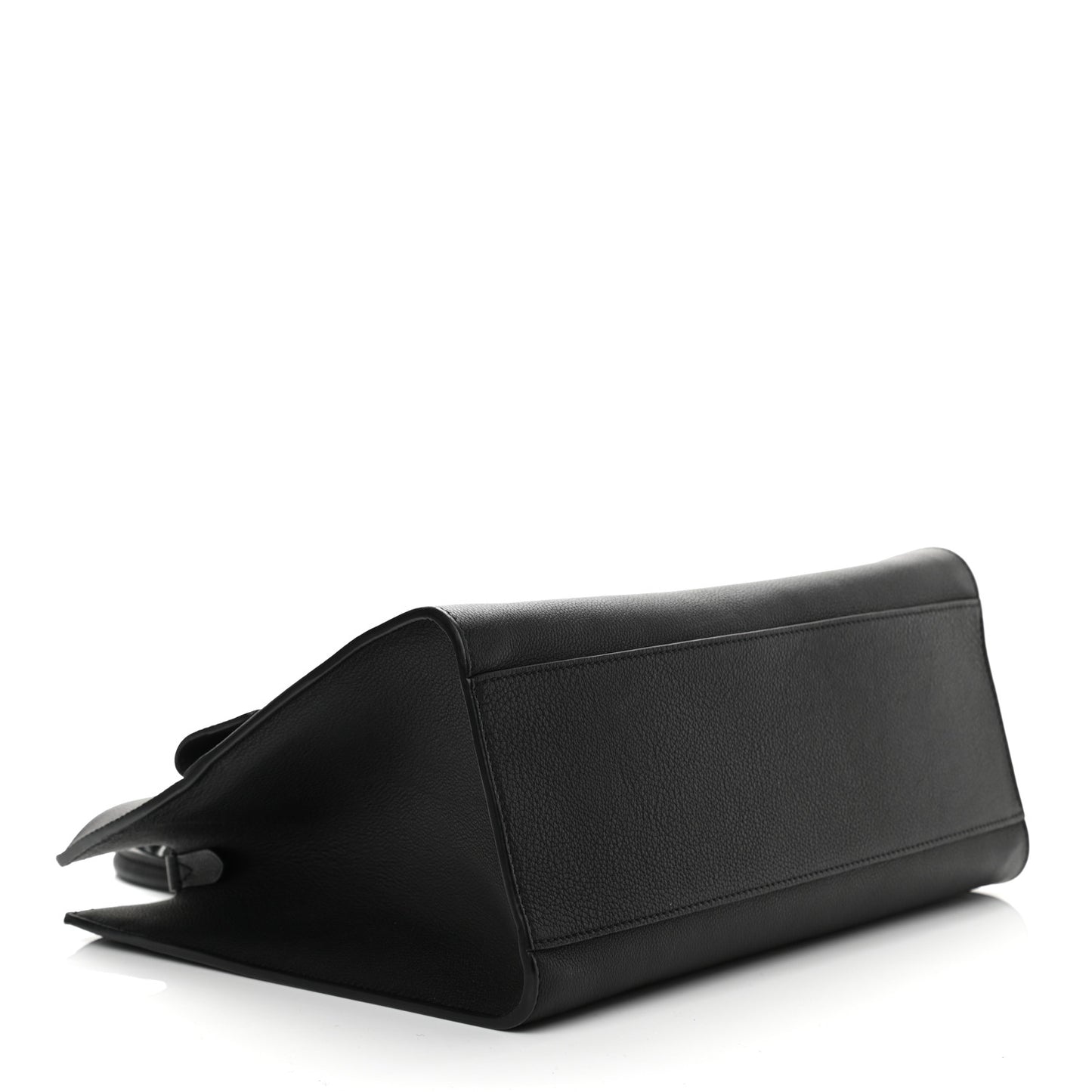 Soft Calfskin Lockme Tote MM Black