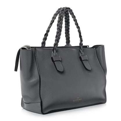 Valentino Garavani Grained Calfskin Small To Be Cool Tote Grigio Perla 2 of 12
