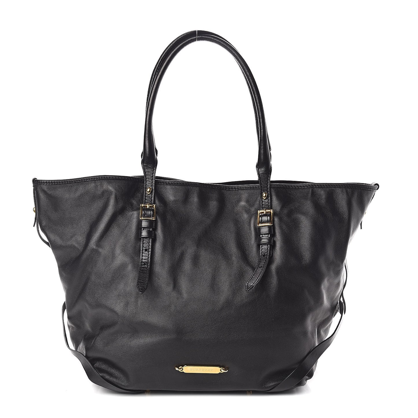 Lambskin Medium East West Tote Black