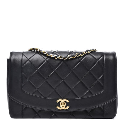 Chanel Lambskin Quilted Medium Single Flap Black 1 of 10