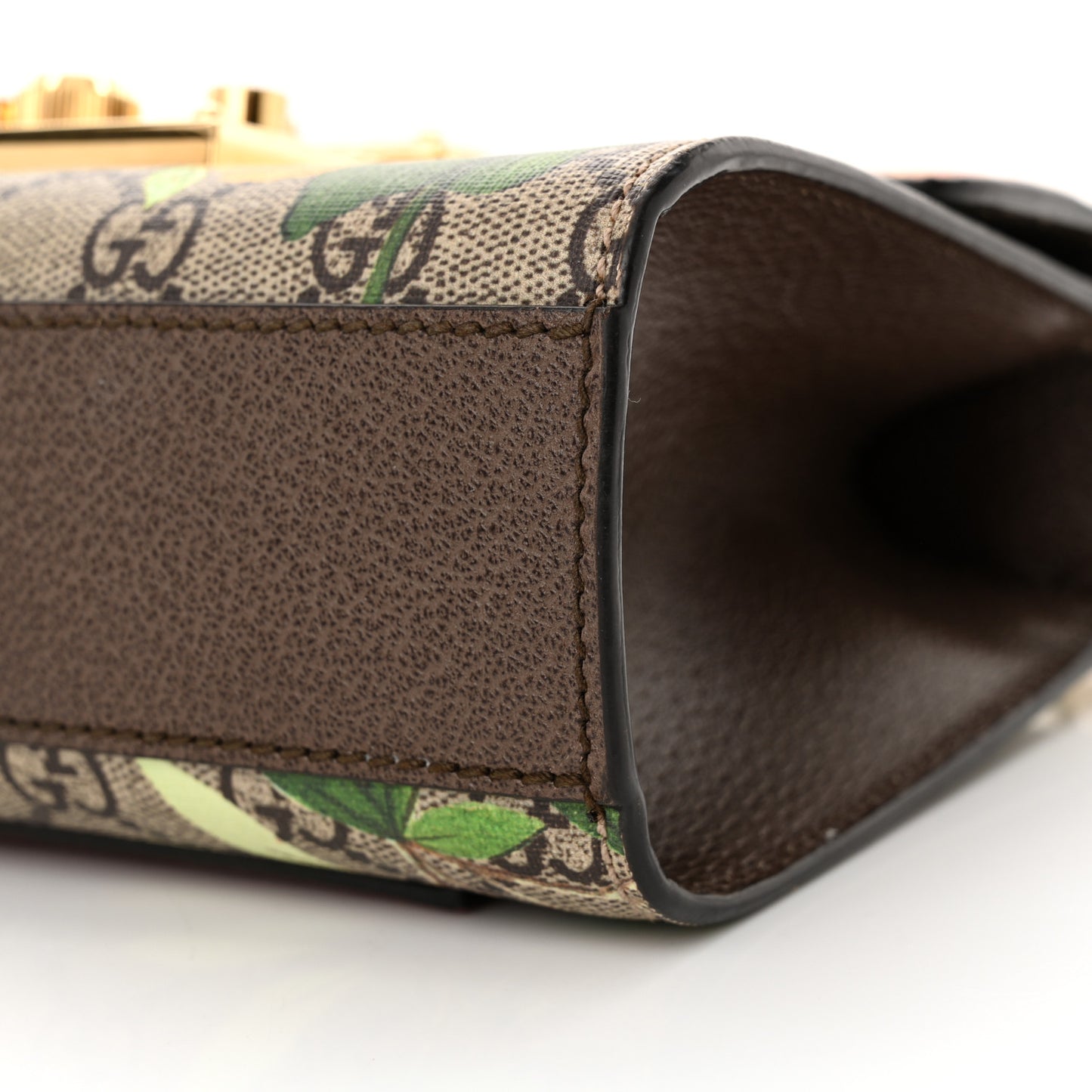 GG Supreme Monogram Tian Small Padlock Shoulder Bag Beige Multicolor New Acero
