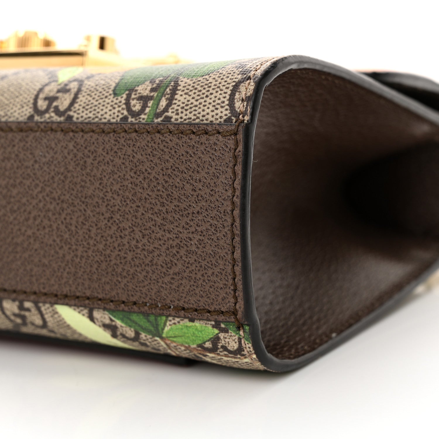 Gucci GG Supreme Monogram Tian Small Padlock Shoulder Bag Beige Multicolor New Acero 10 of 15