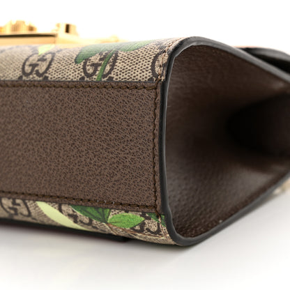 Gucci GG Supreme Monogram Tian Small Padlock Shoulder Bag Beige Multicolor New Acero 10 of 15