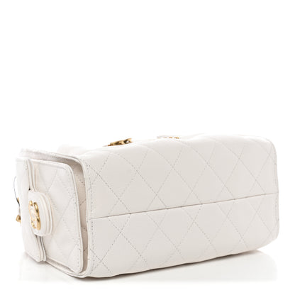 Chanel Caviar Quilted Mini Chanel 25 Handbag White 4 of 10