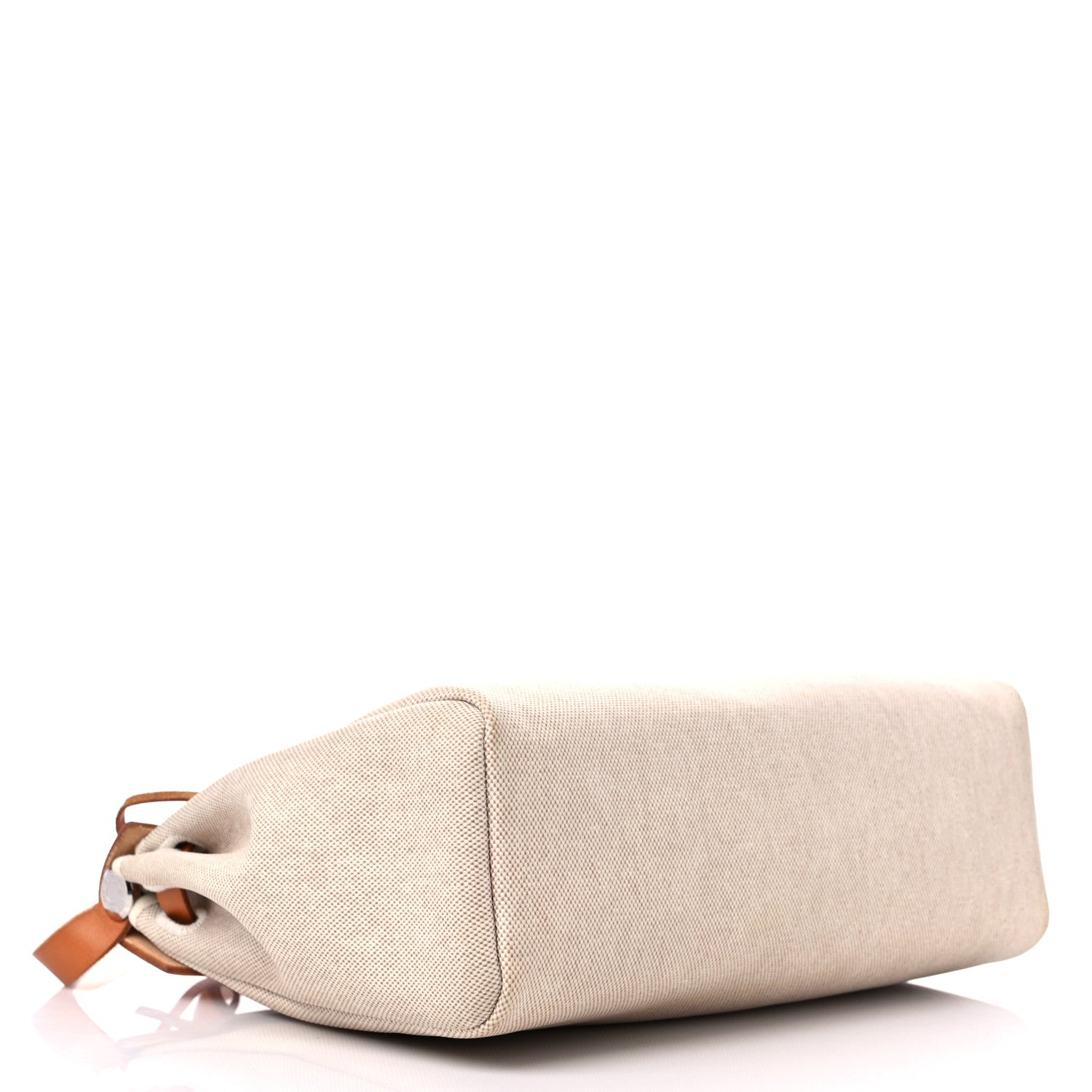 Hermes Toile Vache Calfskin Herbag 30 PM Black Natural 5 of 20