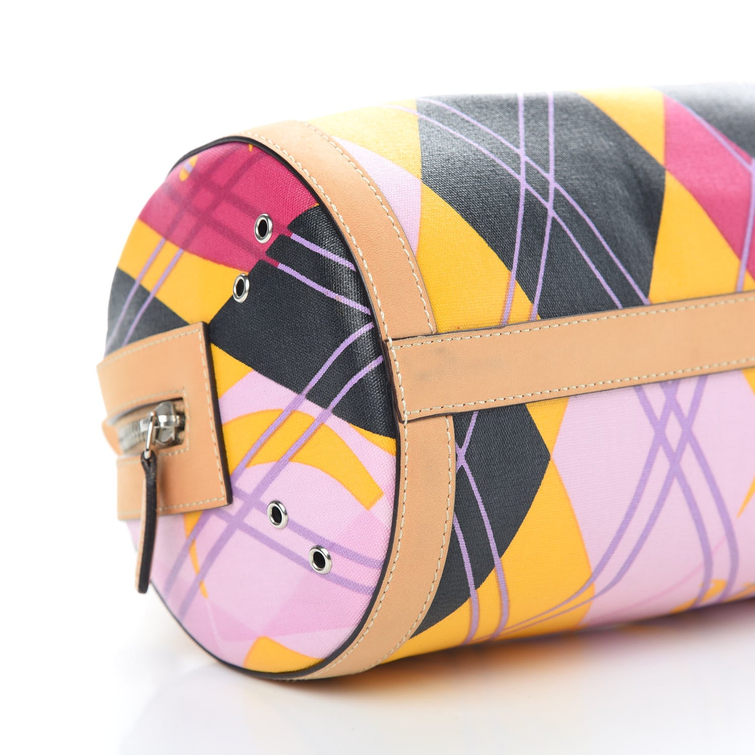 Christian Dior Coated Canvas Argyle Boston 9 of 12