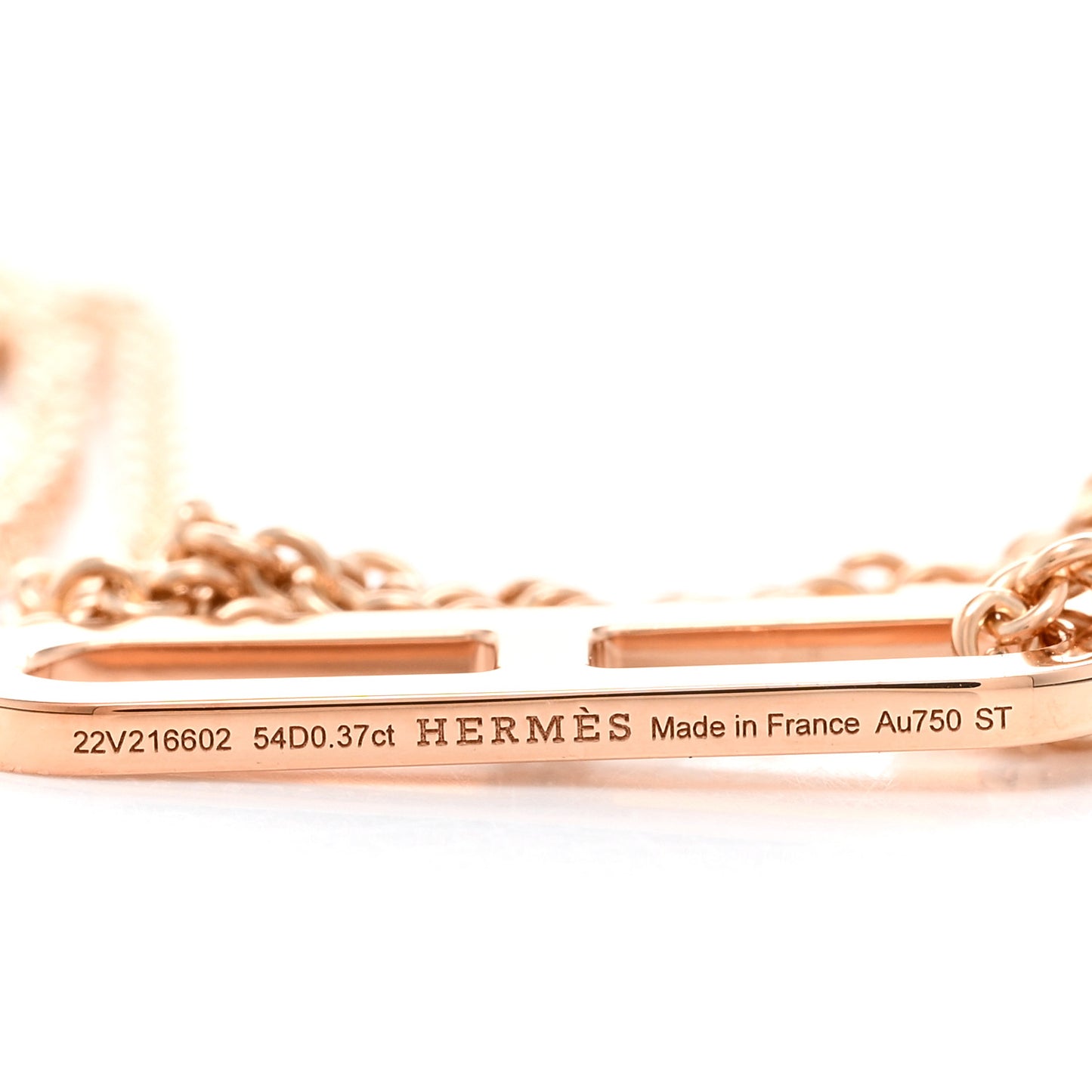 18K Rose Gold Diamond PM Ever Chaine D'Ancre Necklace ST