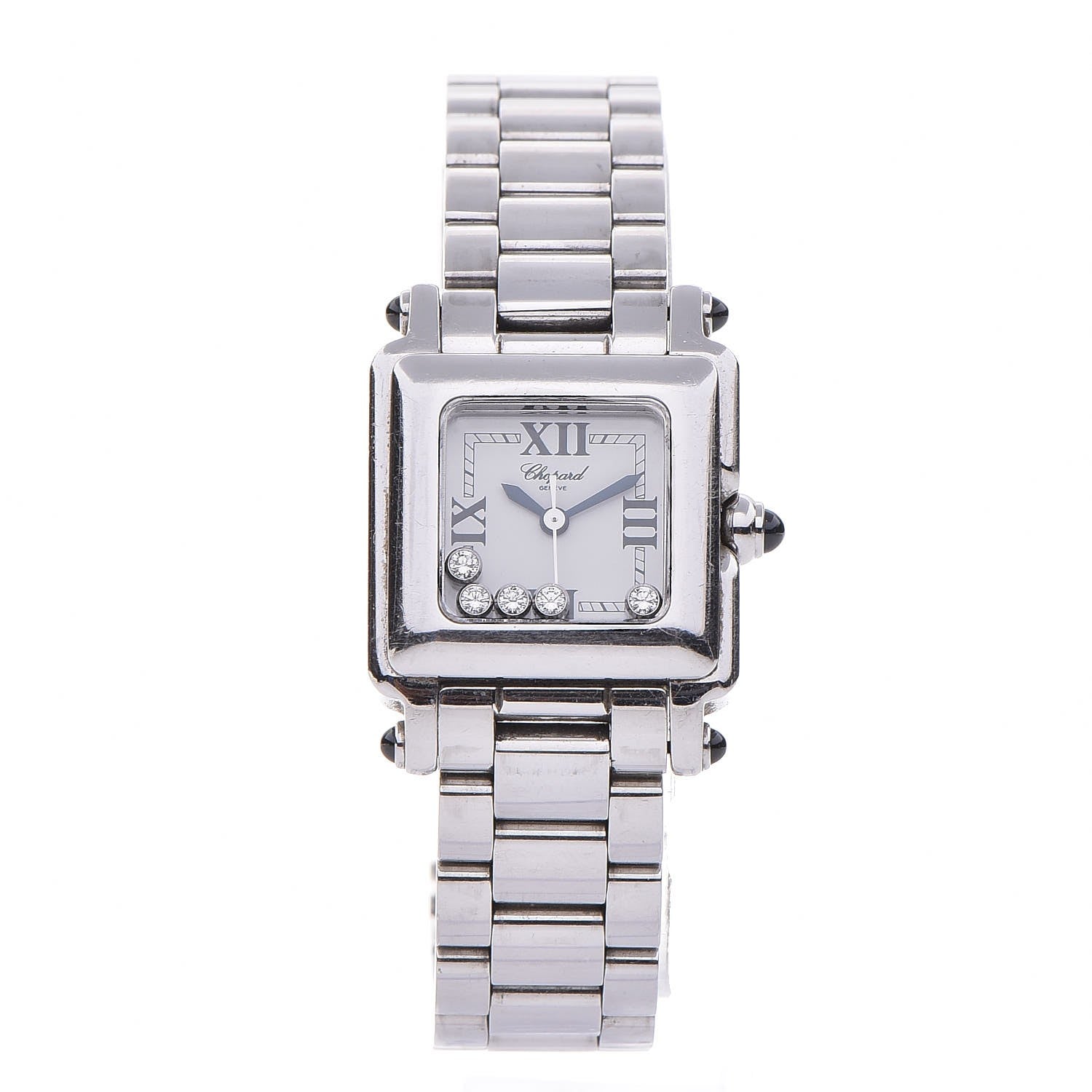 Chopard Stainless Steel 5 Floating Diamond 23mm 5 Happy Sport Quartz Watch White 27/8893-23 1 of 7