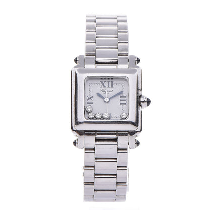 Chopard Stainless Steel 5 Floating Diamond 23mm 5 Happy Sport Quartz Watch White 27/8893-23 1 of 7