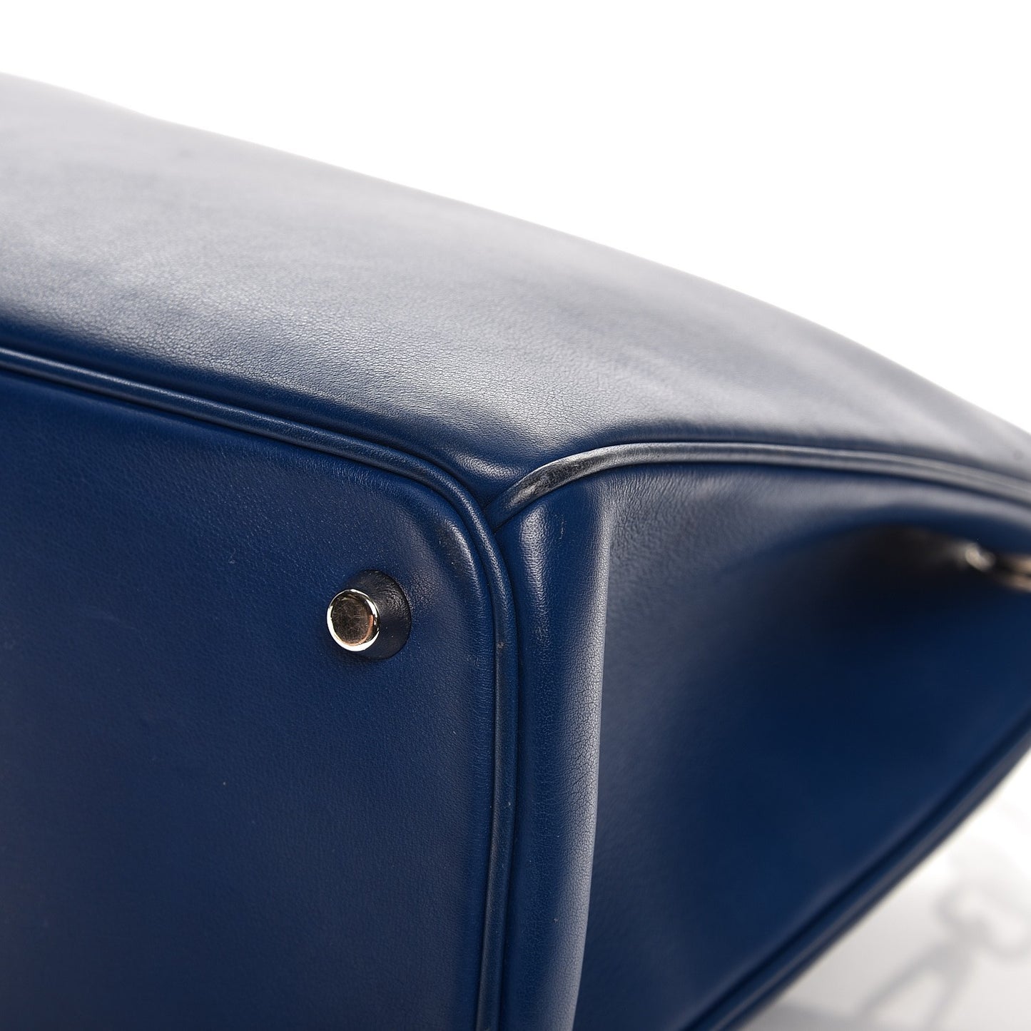 Smooth Calfskin Large Diorissimo Bag Navy Blue