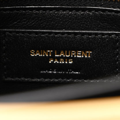 Saint Laurent Canvas Calfskin Classic Monogram Cassandra Grege Brown Gold 6 of 11