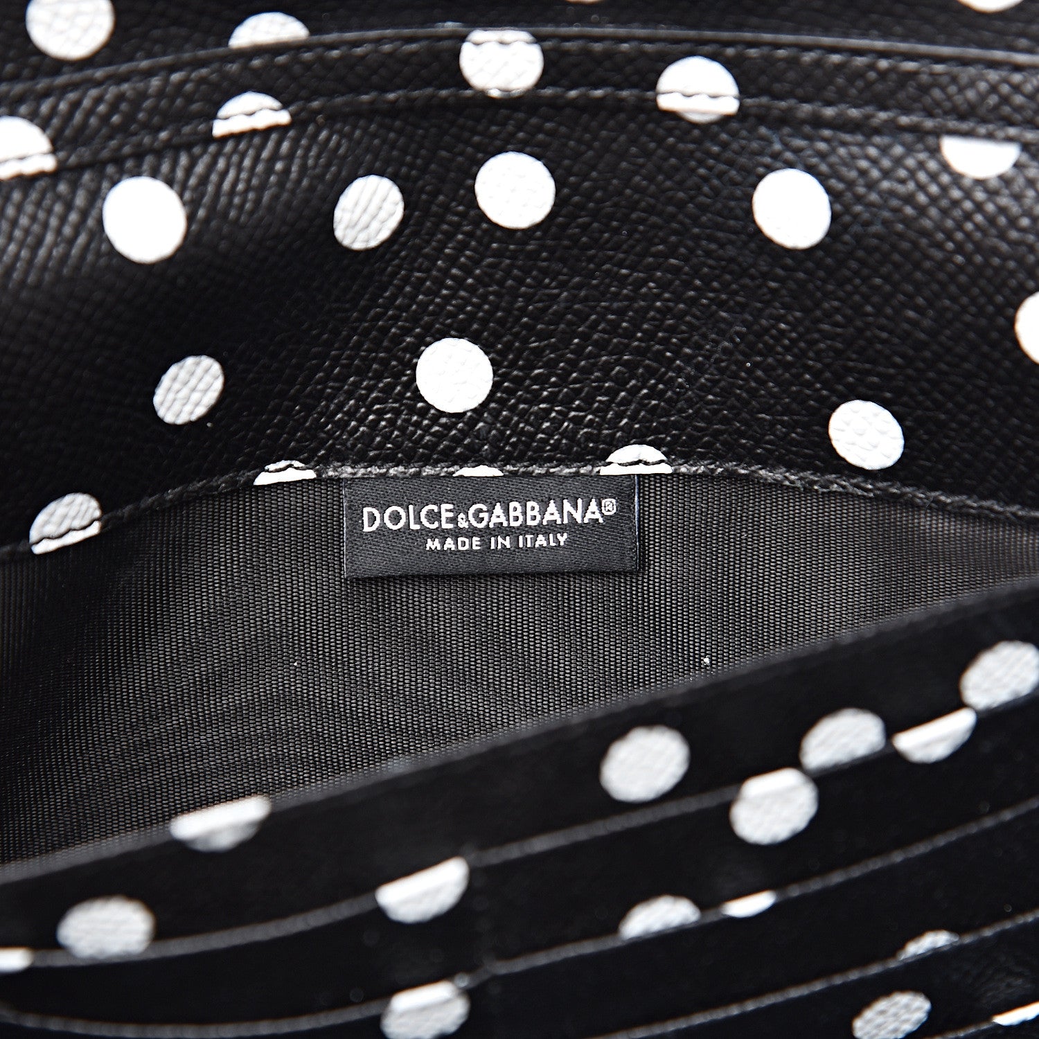Dolce & Gabbana Lizard Effect Wallet On Chain Black 6 of 12