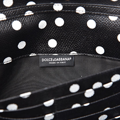 Dolce & Gabbana Lizard Effect Wallet On Chain Black 6 of 12