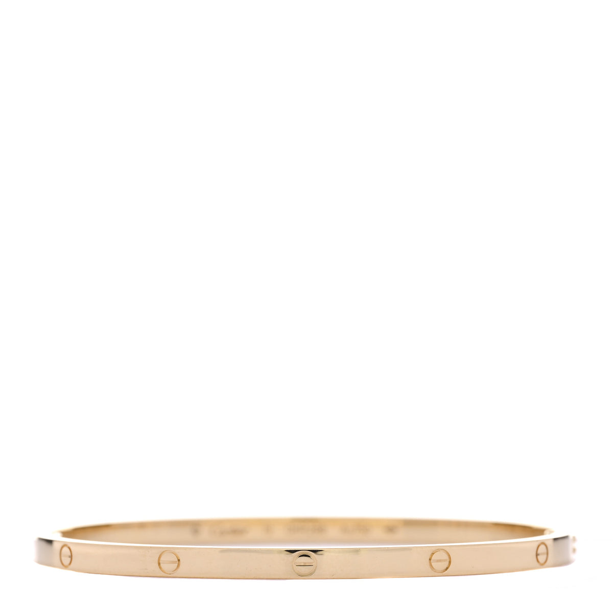 Cartier 18K Yellow Gold Small LOVE Bracelet 19 1 of 5