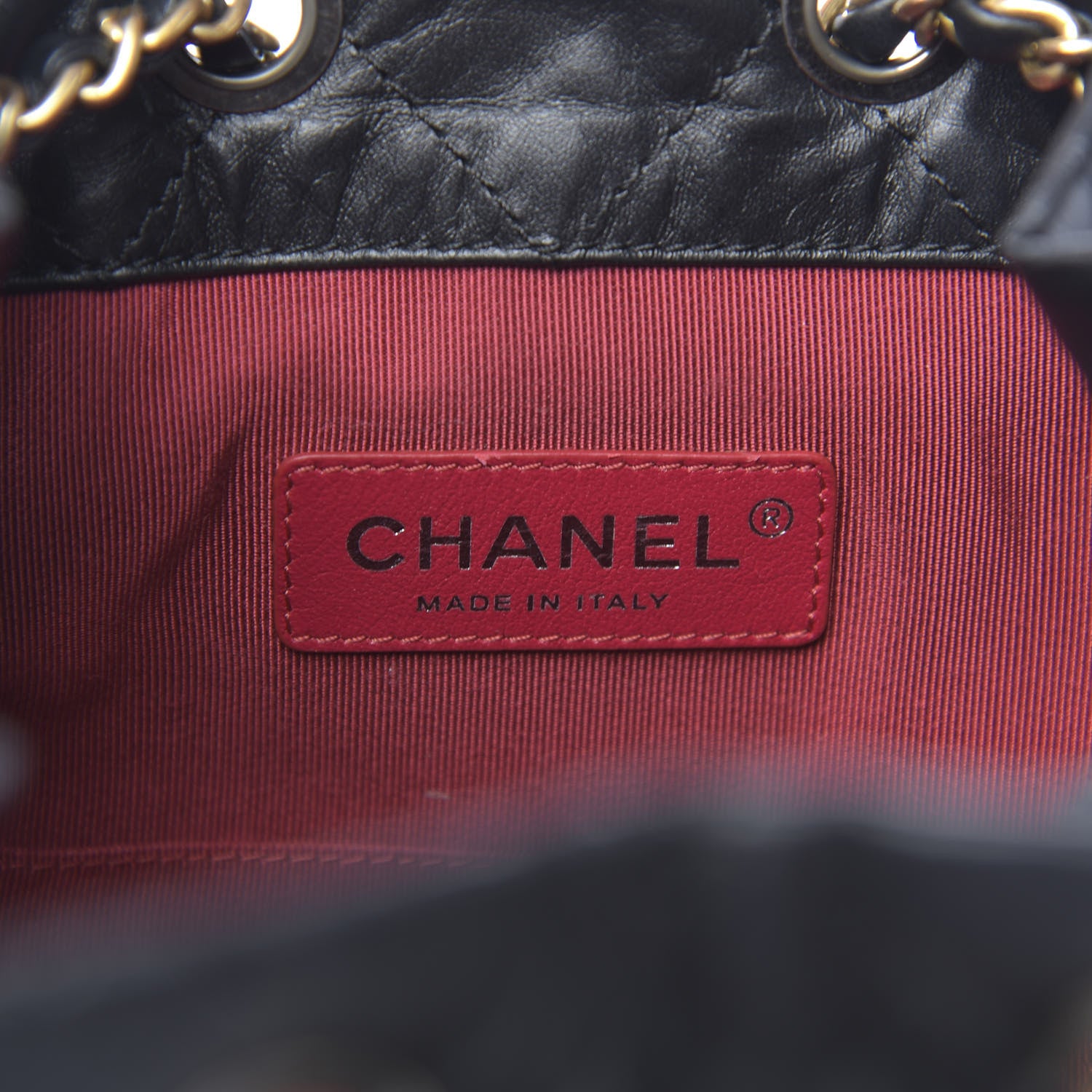 Chanel Aged Calfskin Quilted Gabrielle Backpack Black 5 of 11