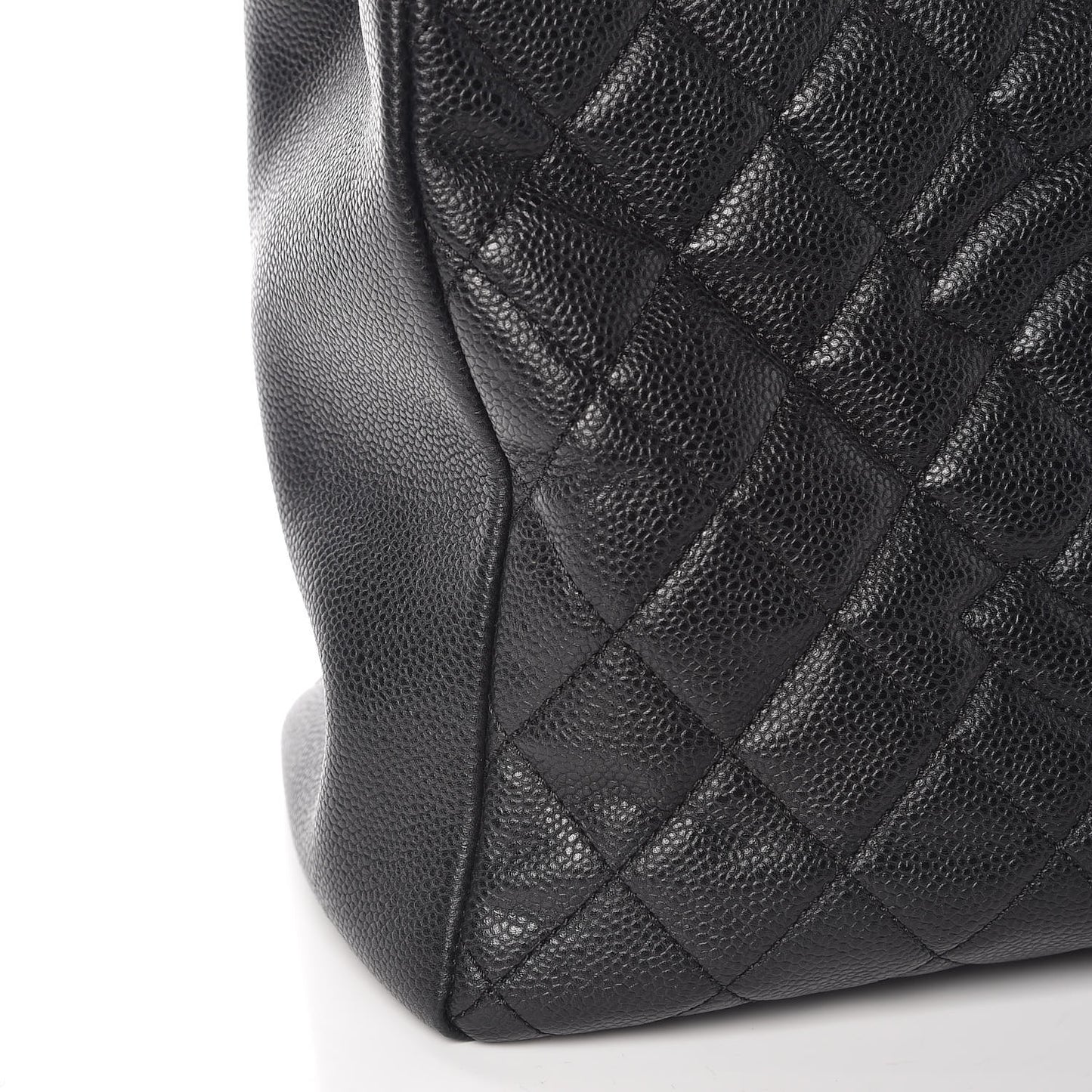 Caviar Quilted Grand Shopping Tote GST Black