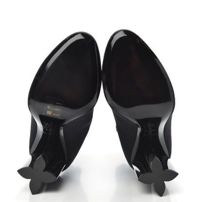 Louis Vuitton Stretch Fabric LV Black Heart Sock Ankle Boots 38.5 Black 5 of 7