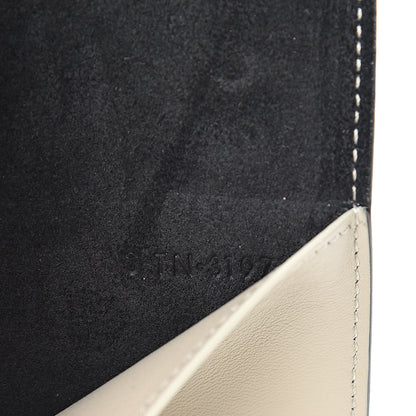 Celine Grained Calfskin Strap Passport Cover Black Chalk 8 of 9