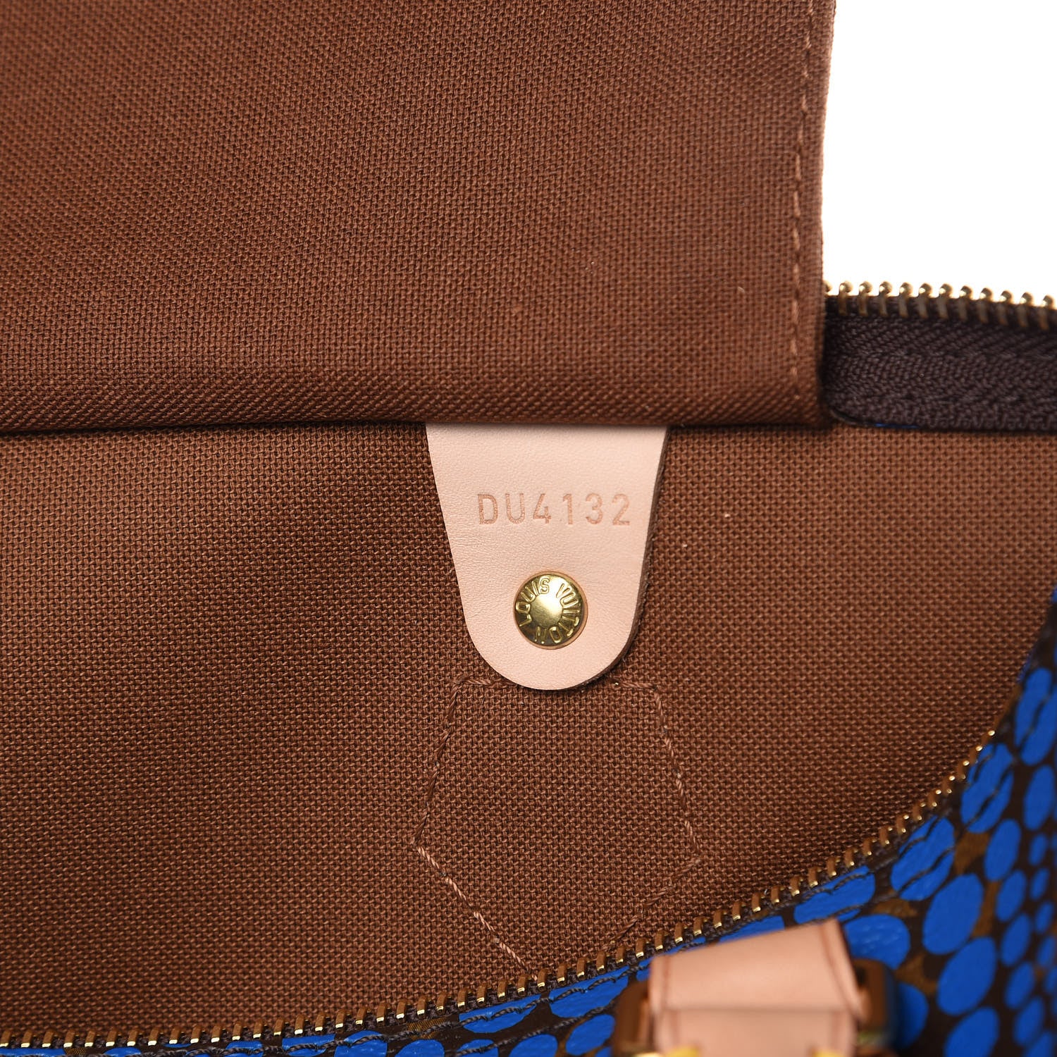 Louis Vuitton Monogram Kusama Town Speedy 30 Blue 6 of 11