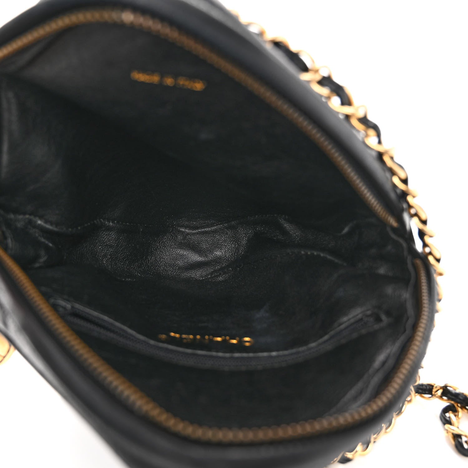 Chanel Lambskin Quilted Diamond Tassel Shoulder Bag Black 5 of 11