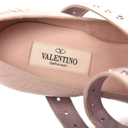 Valentino Garavani Nappa Love Latch Cross Strap 100mm Pumps 36.5 Poudre 8 of 10