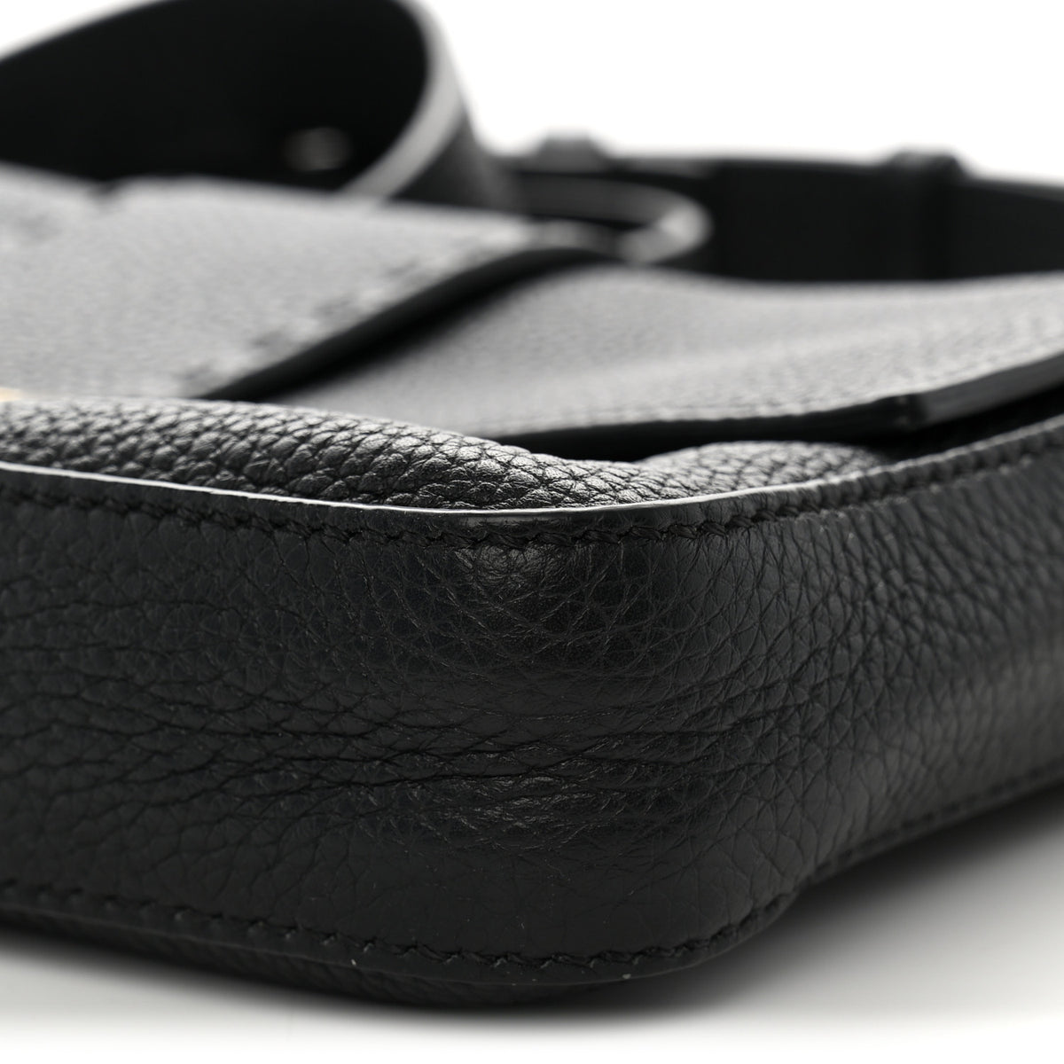 Fendi Cuoio Romano Selleria Belt Baguette Bag Black 9 of 11